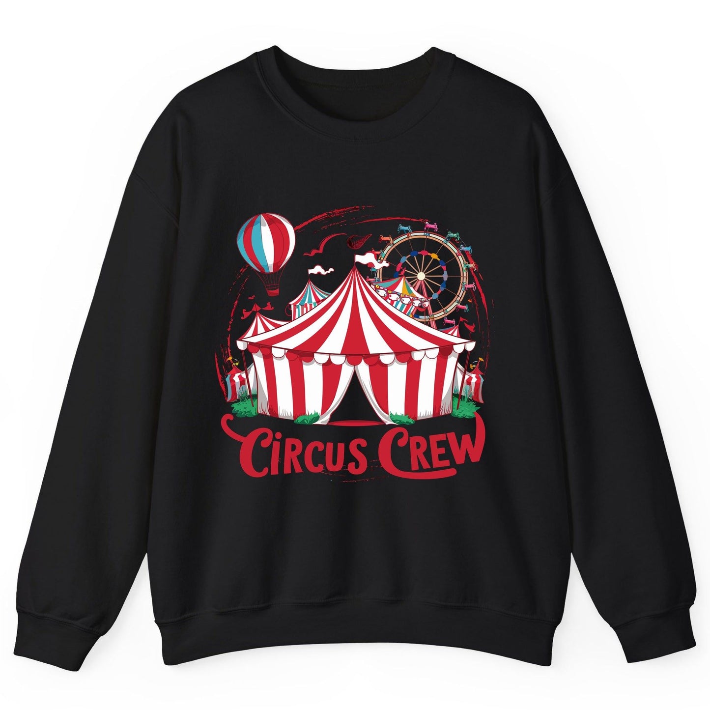 Circus Crew circus Sweatshirt Black product mockup