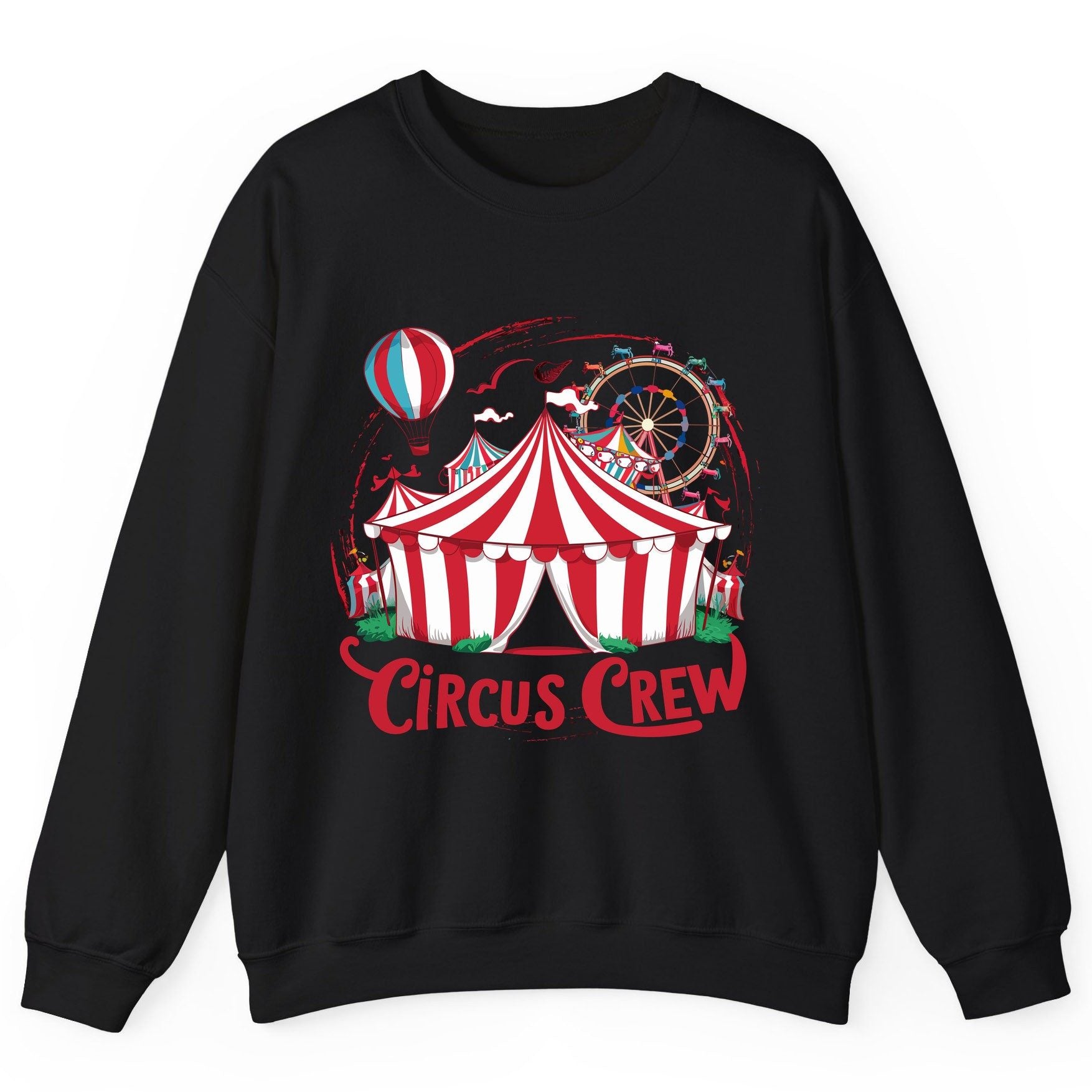 Circus Crew circus Sweatshirt Black product mockup