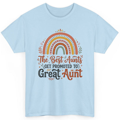 The Best Aunts GET Promoted TO Great Aunt T-Shirt - product mockup - Light Blue