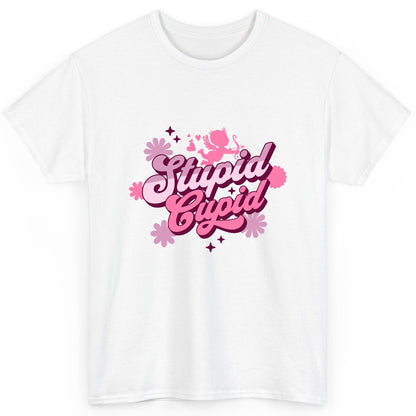 Stupid Cupid anti-Valentine's Day T-Shirt White product mockup
