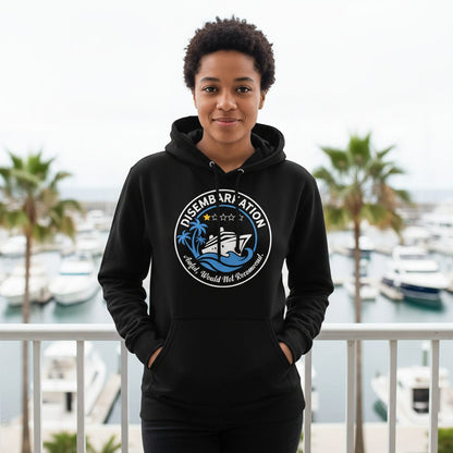 Disembarkation Awful, Would Not Recommend cruising Hoodie Black lifestyle mockup