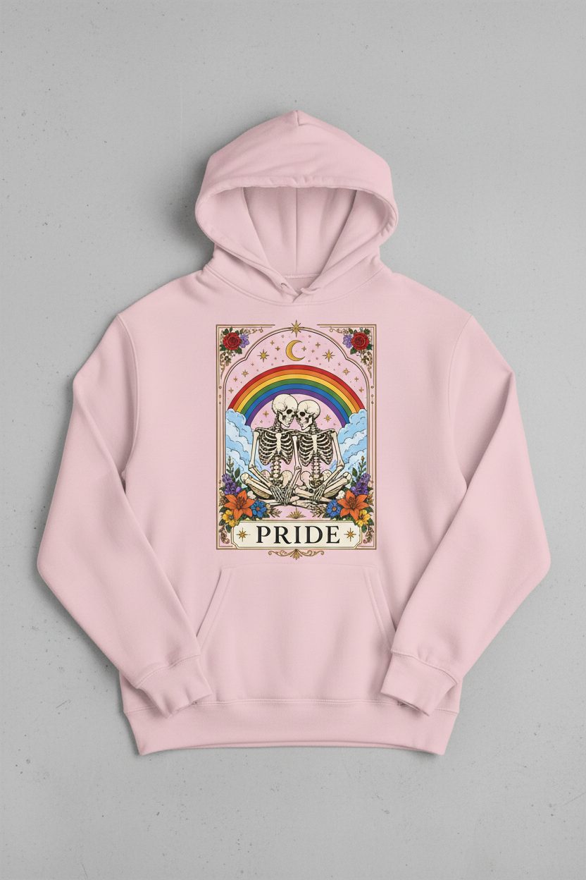 Pride Lgbtq Hoodie - product mockup - Light Pink