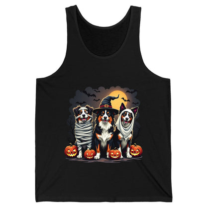Australian Shepherd Halloween Dogs australian shepherd dogs Tank Top Black product mockup