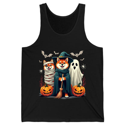 Shiba Inu Halloween Costumes shiba inu Tank Top Black product mockup