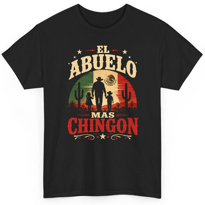 El Abuelo Mas Chingon mexican grandfather T-Shirt Black product mockup