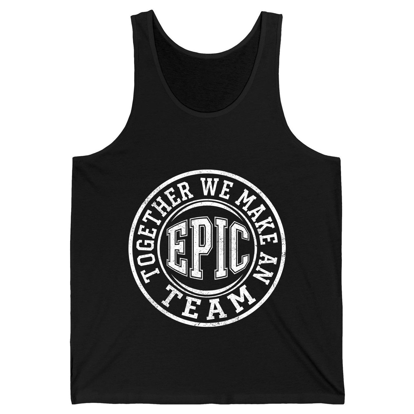 Together We Make an Epic Team teamwork Tank Top Black product mockup