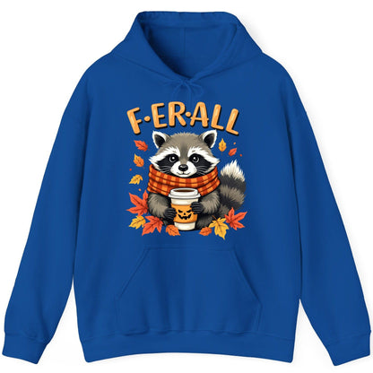 F ER All raccoon Hoodie Royal product mockup