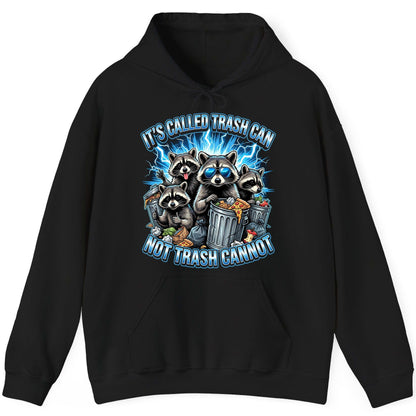 It's Called Trash Can Not Trash Cannot raccoons Hoodie Black product mockup