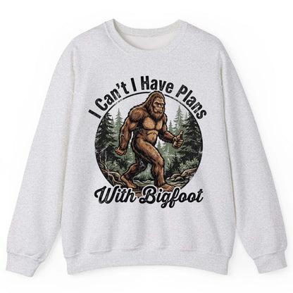 I Can't I Have Plans with Bigfoot bigfoot Sweatshirt Ash product mockup