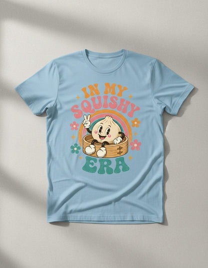 In My Squishy Era Funny Dumpling T-Shirt - product mockup - Light Blue