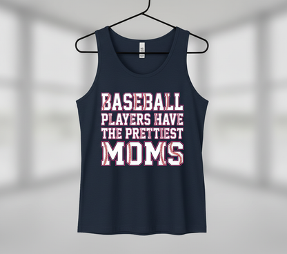 Baseball Players Have The Prettiest Moms Design Tank Top - Navy