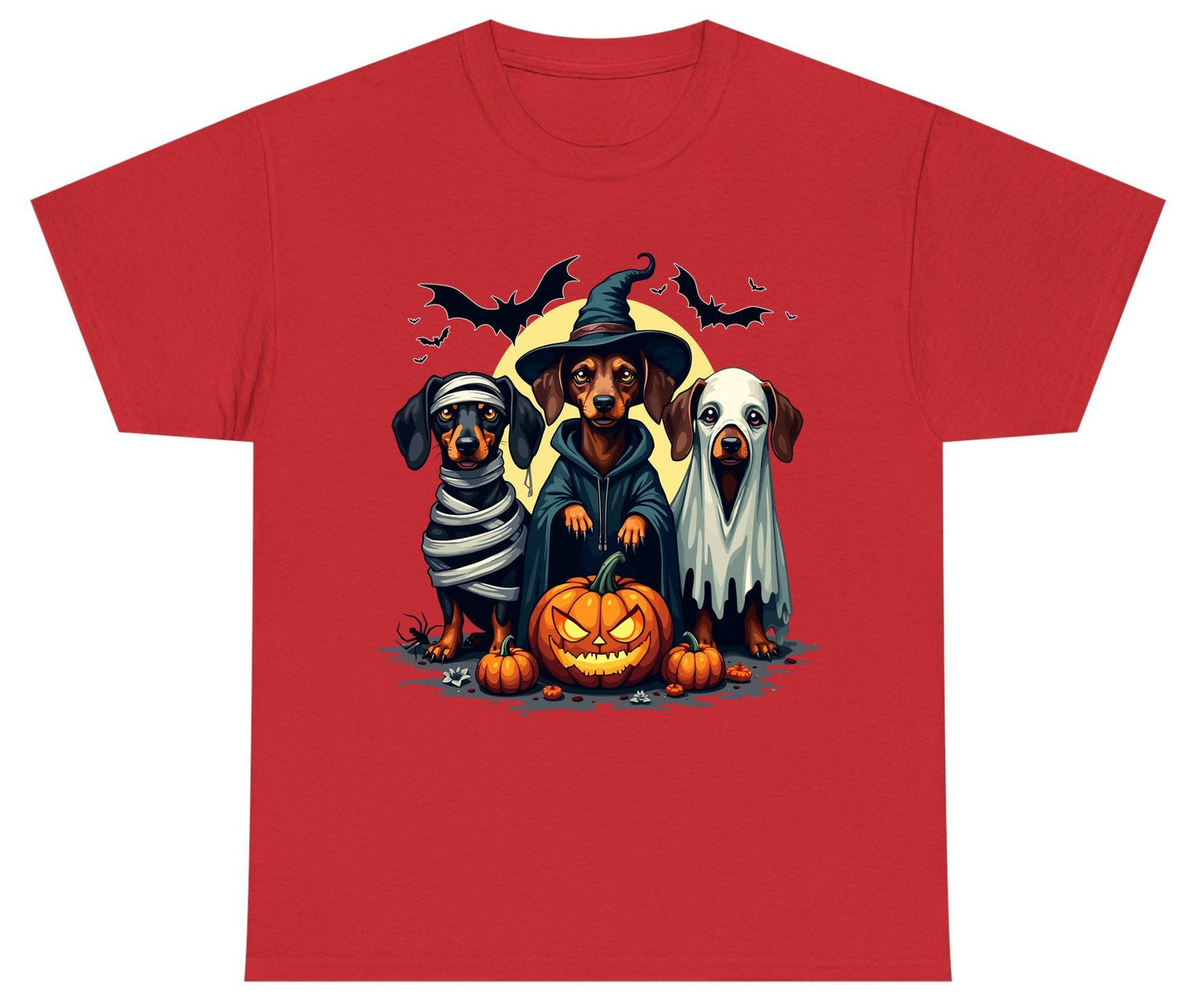 Dachshund Halloween Costumes dachshunds Youth T-Shirt Red product mockup