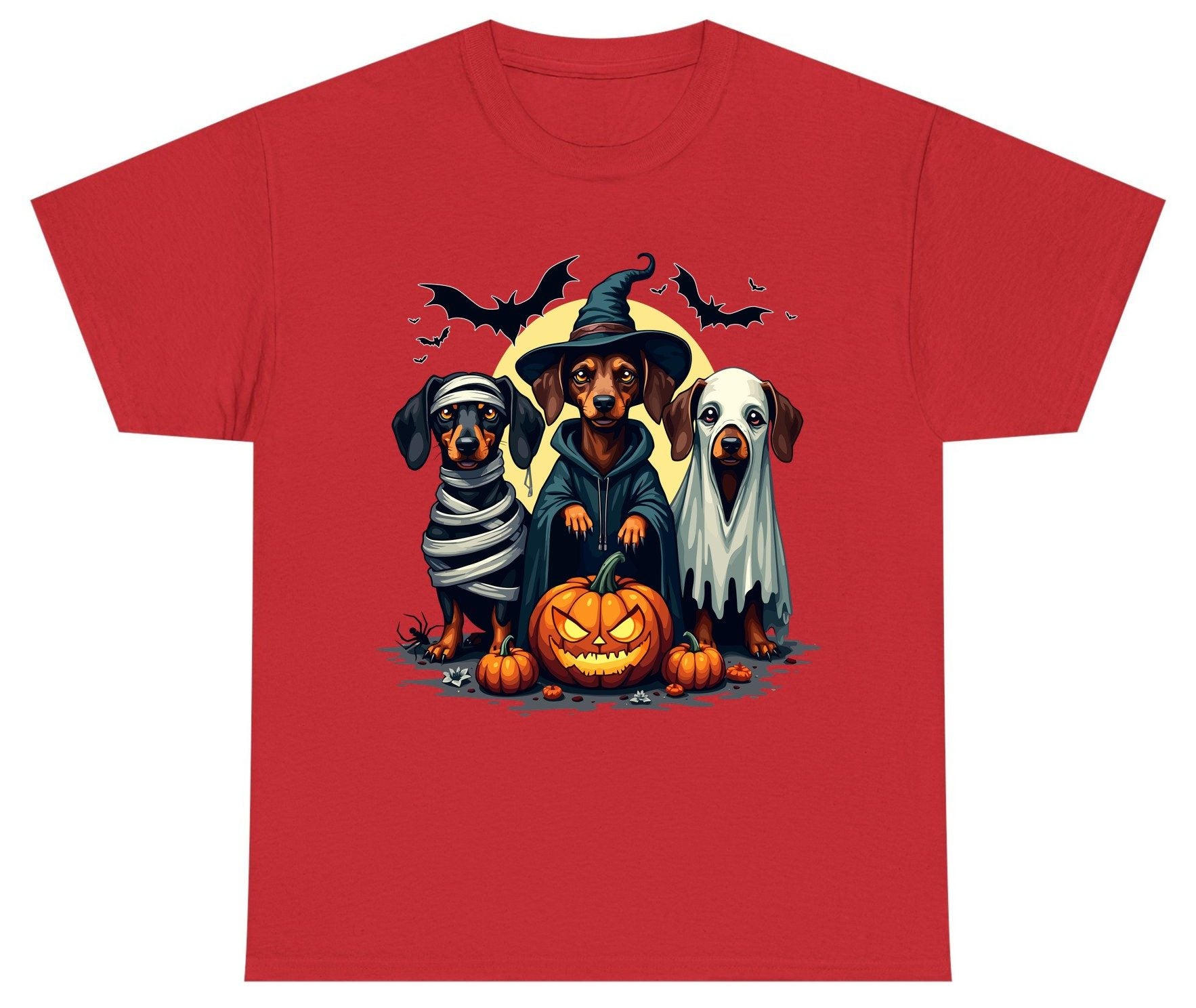 Dachshund Halloween Costumes dachshunds Youth T-Shirt Red product mockup