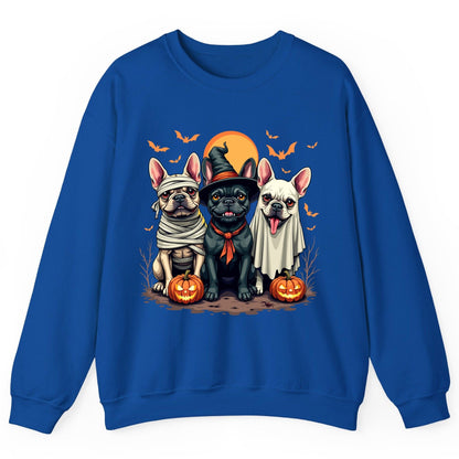 Halloween French Bulldogs Costumes french bulldogs Sweatshirt Royal product mockup