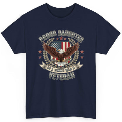Proud Daughter of a World War Ii Veteran wwii veteran T-Shirt Navy product mockup
