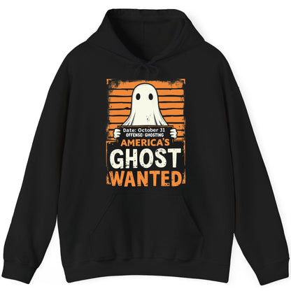 Date October 31 Offense Ghosting America's Ghost Wanted ghost Hoodie Black product mockup