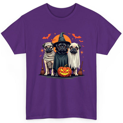 Halloween Pugs Costumes pugs T-Shirt Purple product mockup