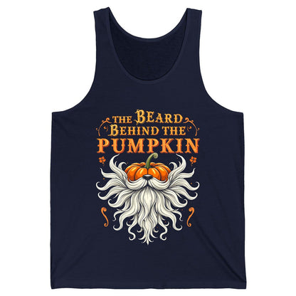 The Beard Behind the Pumpkin bearded dad Tank Top Navy product mockup