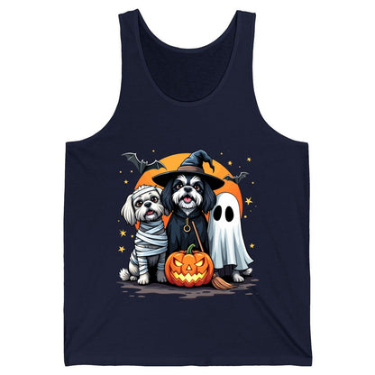 Halloween Dogs Costumes Halloween dogs Tank Top Navy product mockup