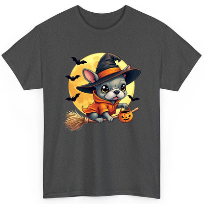 Cute Witch French Bulldog french bulldog T-Shirt Dark Heather product mockup