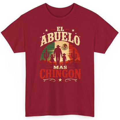 El Abuelo Mas Chingon mexican grandfather T-Shirt Cardinal Red product mockup
