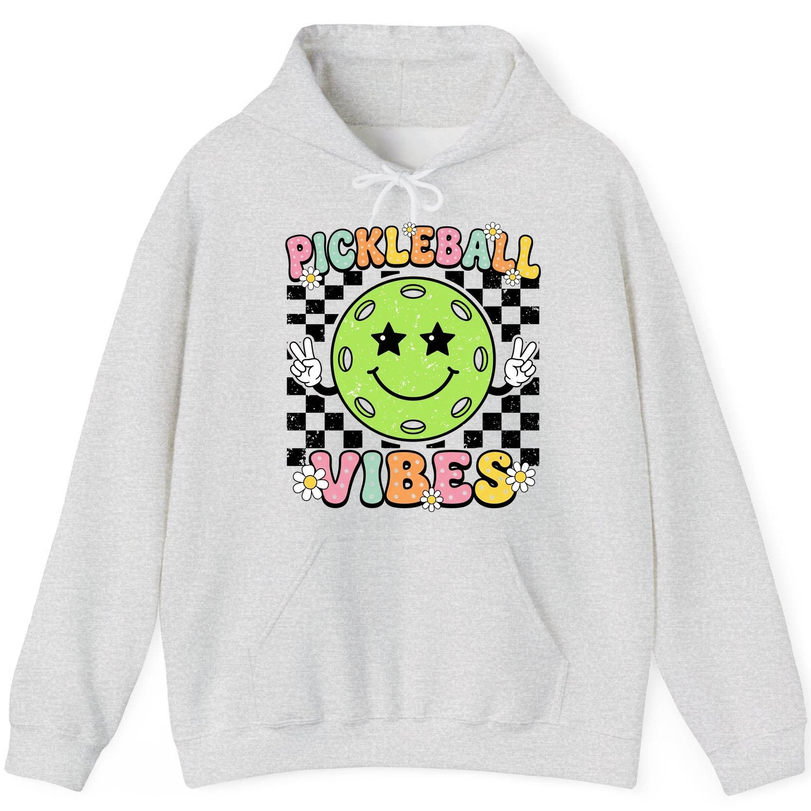 Pickleball Vibes pickleball Hoodie Ash product mockup