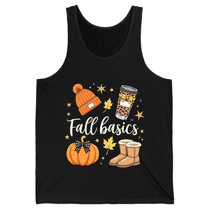 Fall Basics autumn essentials Tank Top Black product mockup
