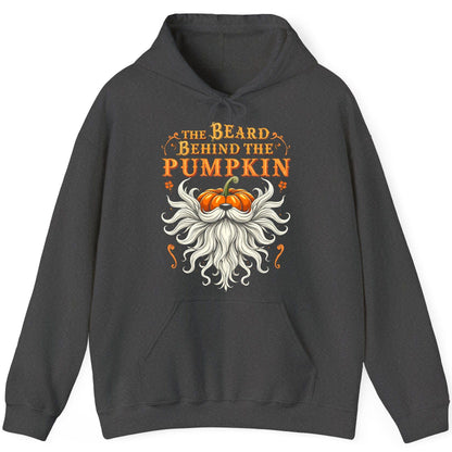 The Beard Behind the Pumpkin bearded dad Hoodie Dark Heather product mockup