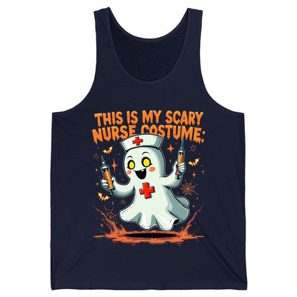 This Is My Scary Nurse Costume ghost nurse Tank Top Navy product mockup