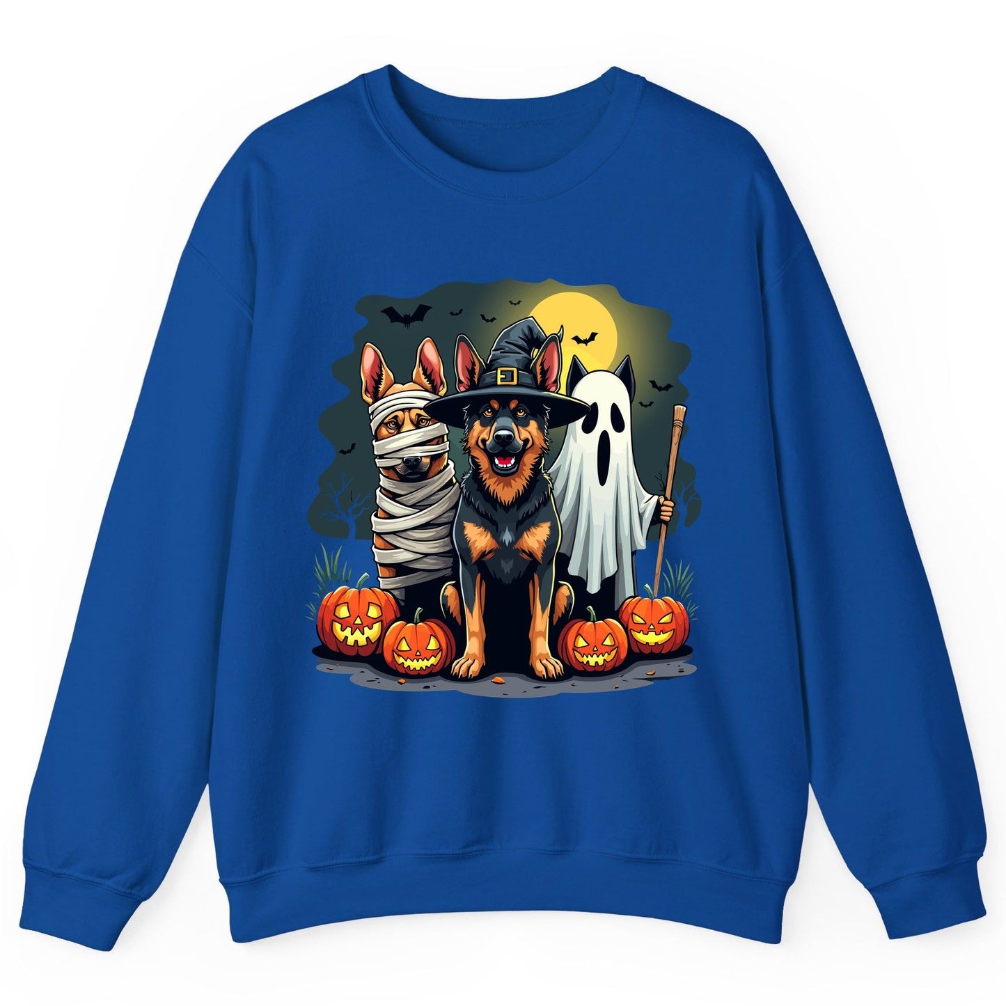 Halloween Dogs in Costumes Halloween dogs Sweatshirt Royal product mockup
