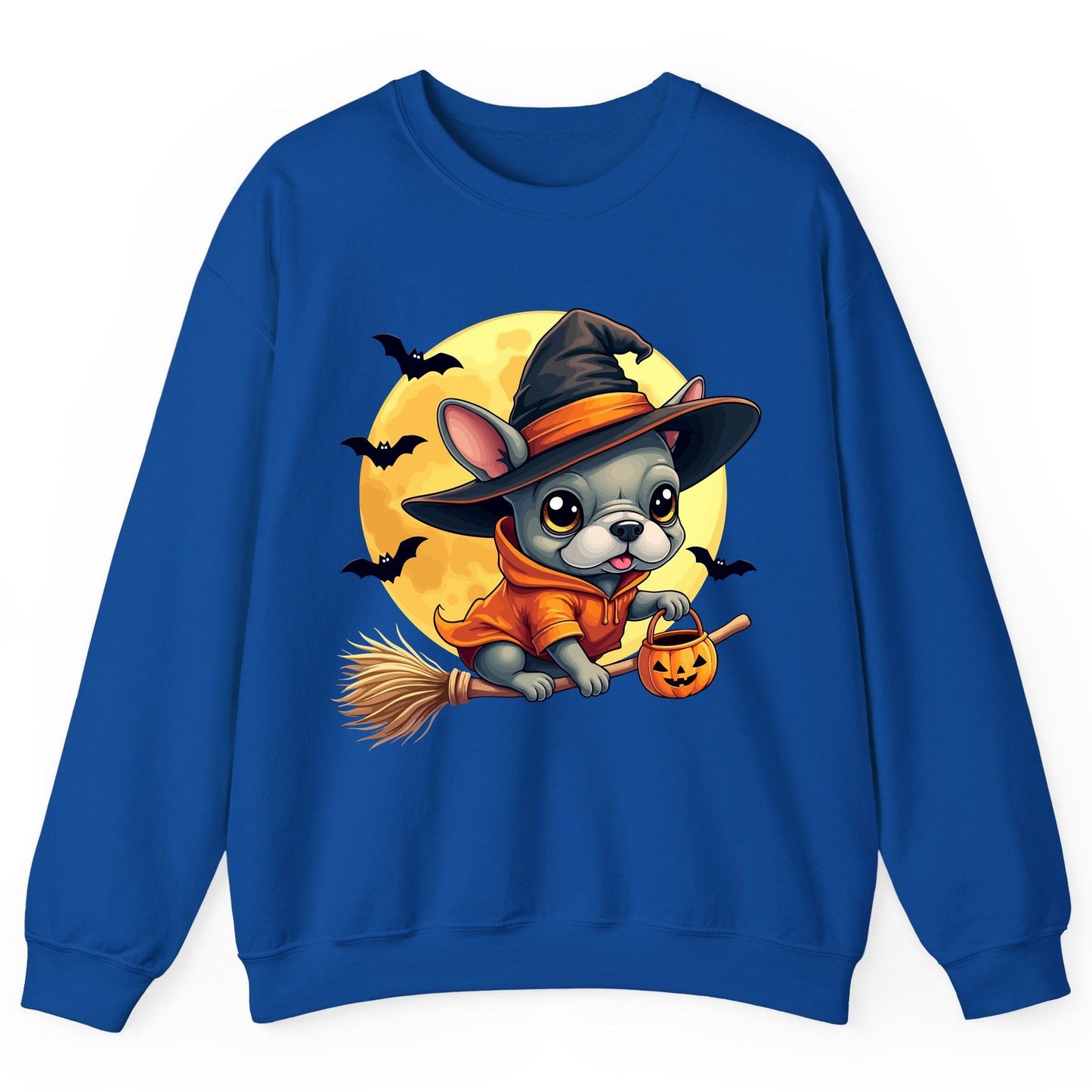 Cute Witch French Bulldog french bulldog Sweatshirt Royal product mockup