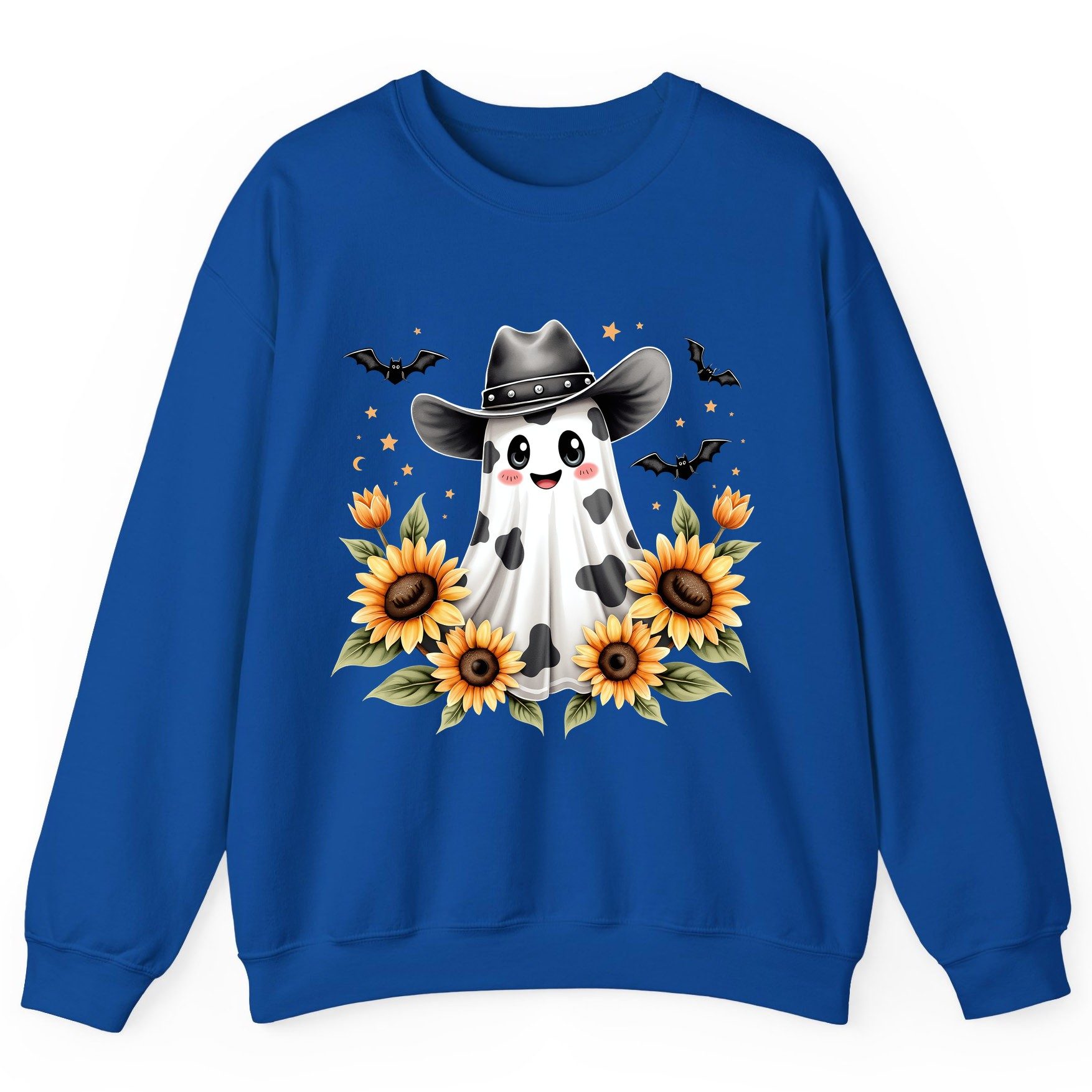 Cowboy Ghost Sunflowers cowboy ghost Sweatshirt Royal product mockup