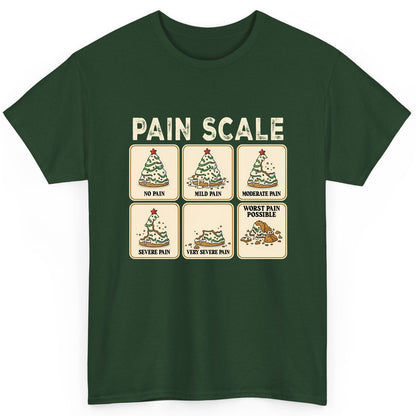Pain Scale Christmas cookie pain scale T-Shirt Forest Green product mockup