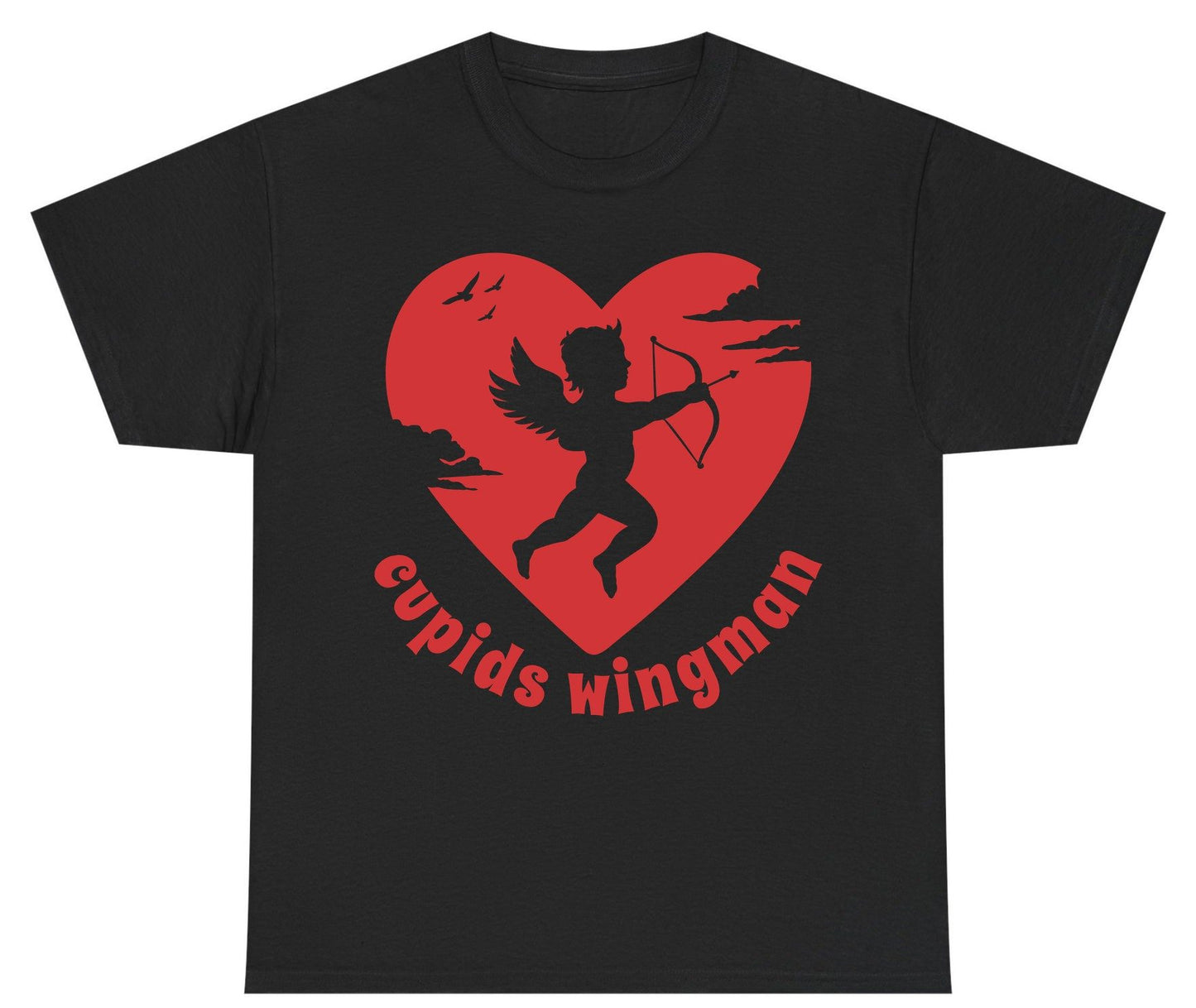Cupids Wingman cupid Youth T-Shirt Black product mockup