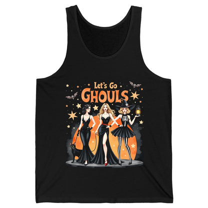 Let's Go Ghouls Halloween women Tank Top Black product mockup