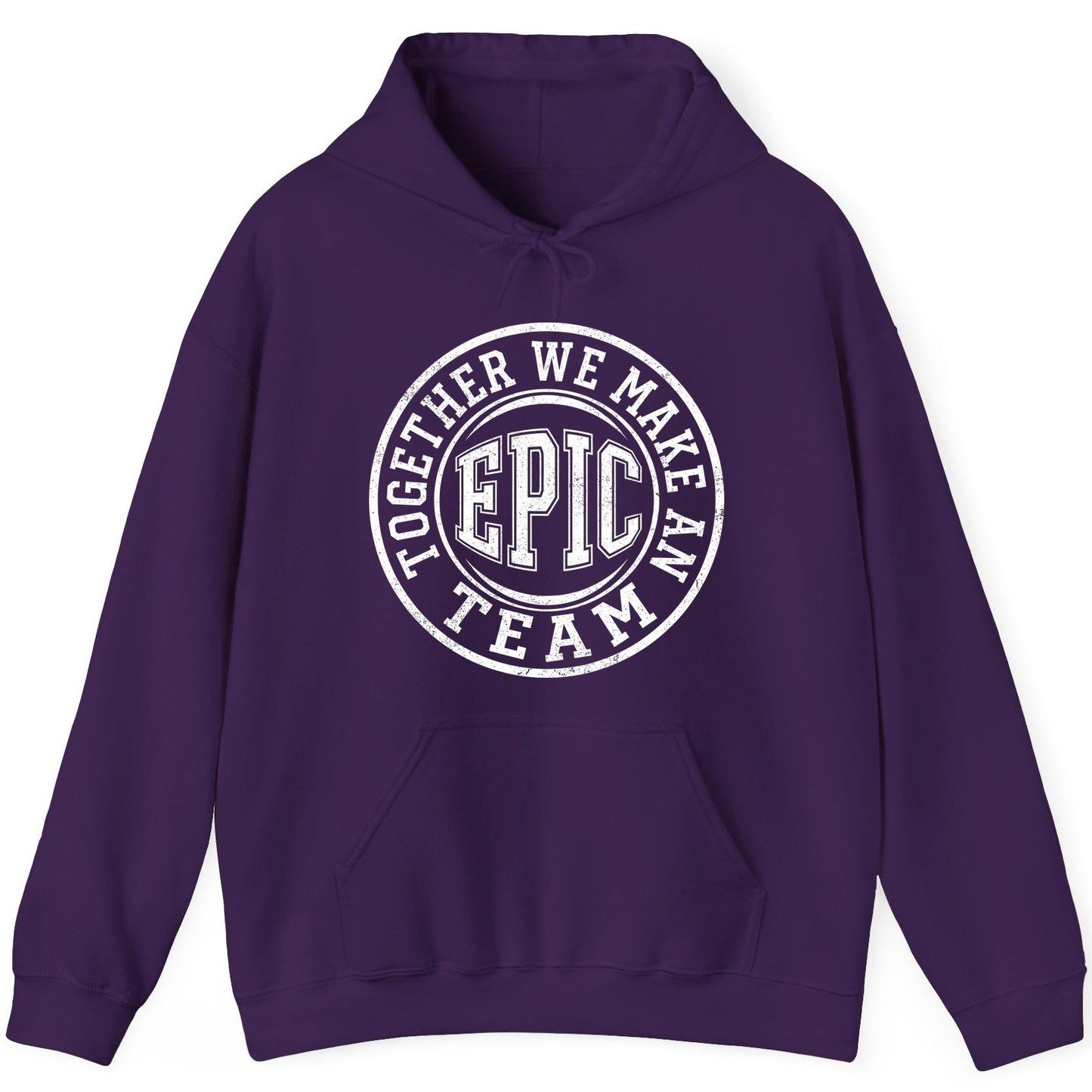 Together We Make an Epic Team teamwork Hoodie Purple product mockup
