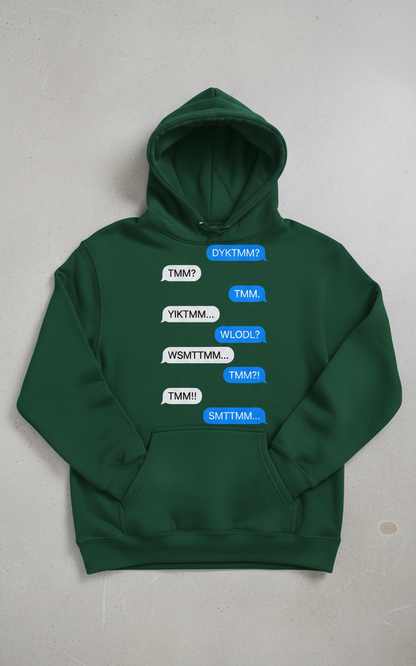 Funny Irish Song Tell Me Ma Acronyms Text Message Hoodie - Forest Green