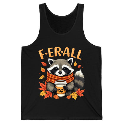 F ER All raccoon Tank Top Black product mockup