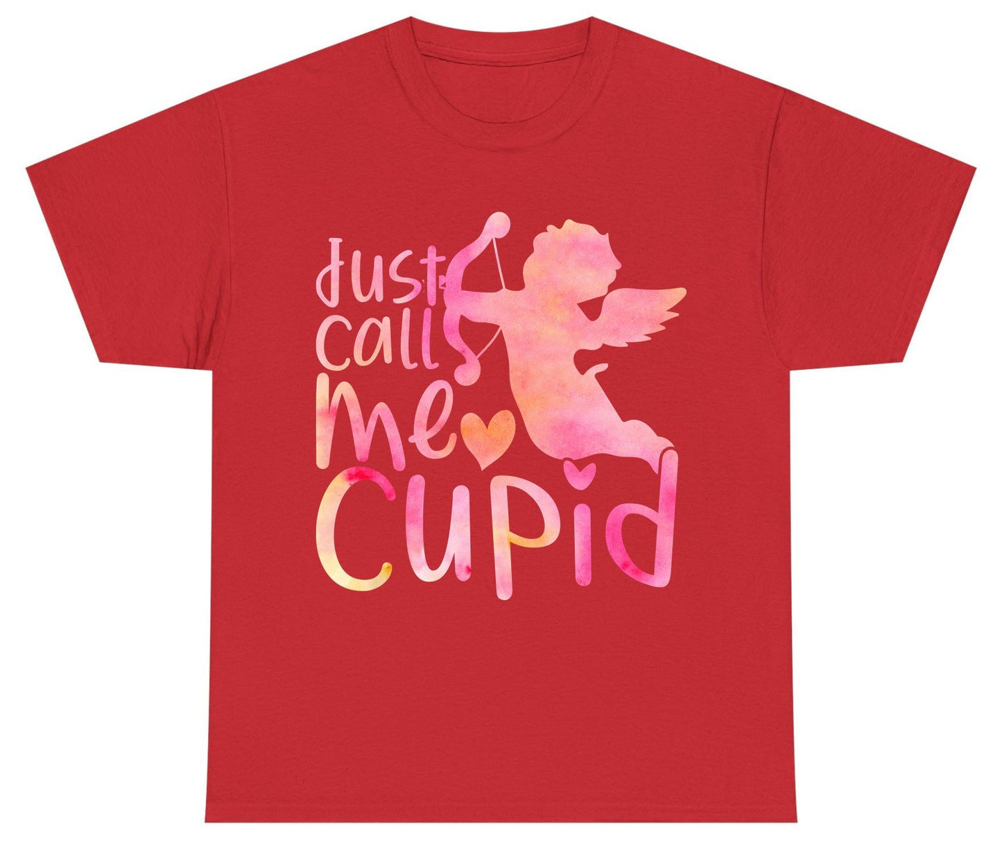 Just Call Me Cupid cupid Youth T-Shirt Red product mockup