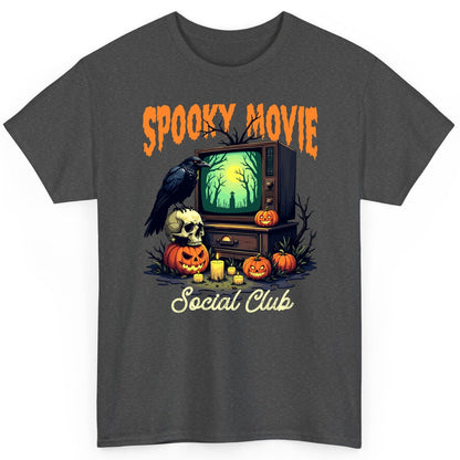 Spooky Movie Social Club Halloween T-Shirt Dark Heather product mockup