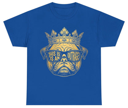 This Is An Outrage! Pug Youth T-Shirt Royal product mockup
