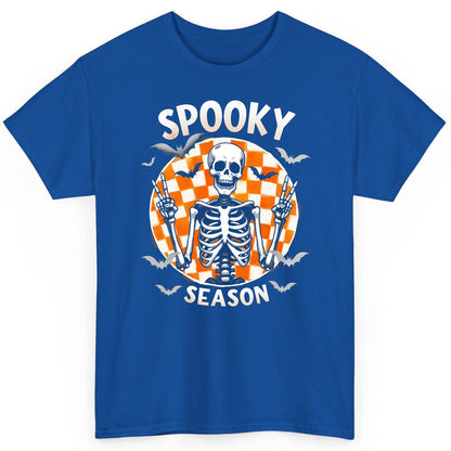 Spooky Season Halloween skeleton T-Shirt Royal product mockup