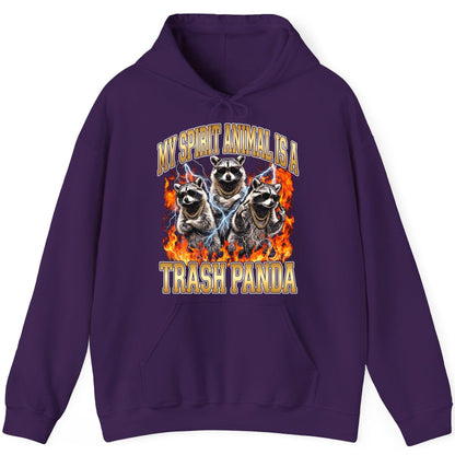 My Spirit Animal Is a Trash Panda raccoon Hoodie Purple product mockup