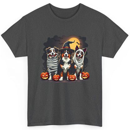 Australian Shepherd Halloween Dogs australian shepherd dogs T-Shirt Dark Heather product mockup