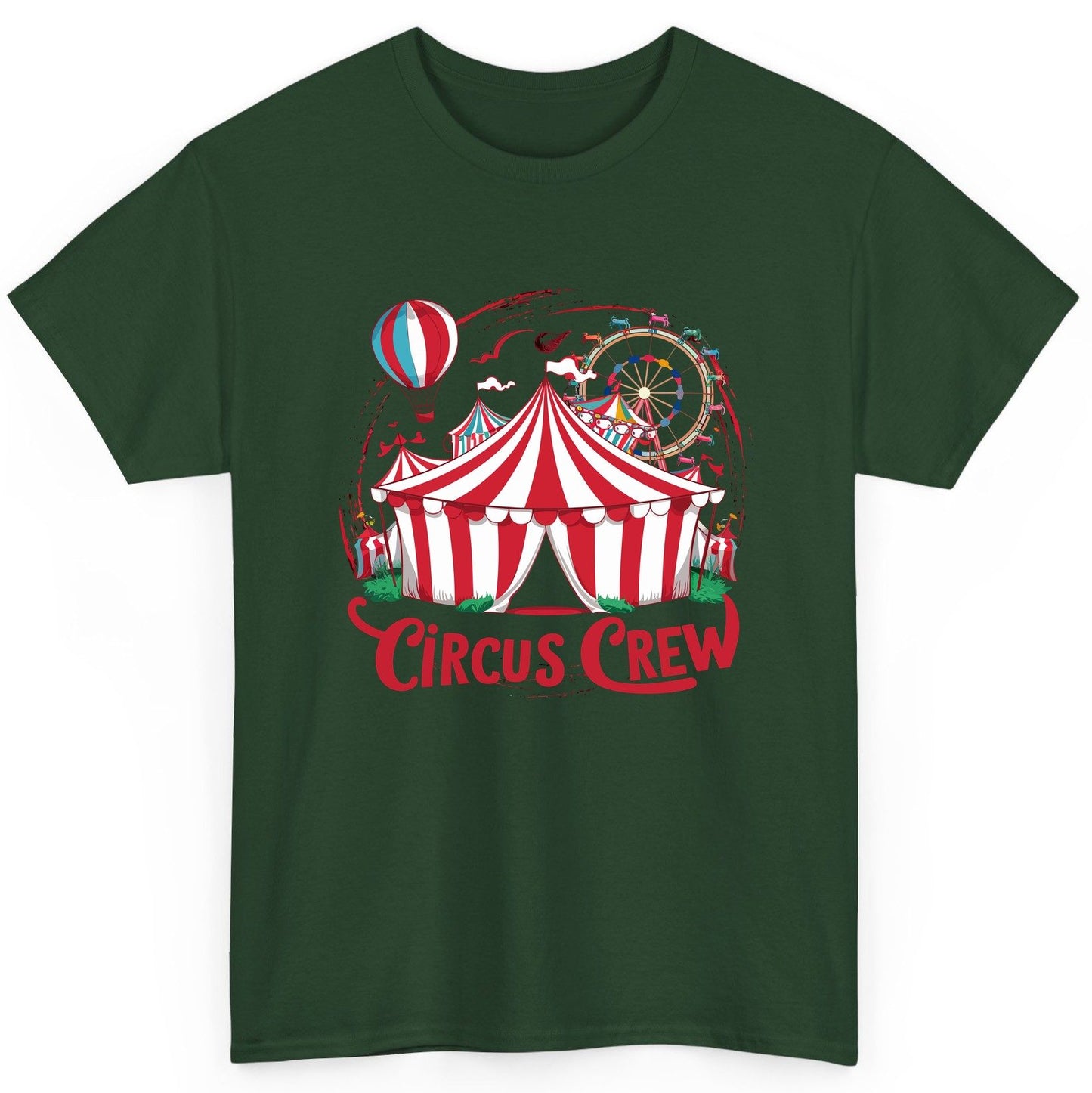 Circus Crew circus T-Shirt Forest Green product mockup