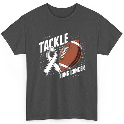 Tackle Lung Cancer lung cancer awareness T-Shirt Dark Heather product mockup