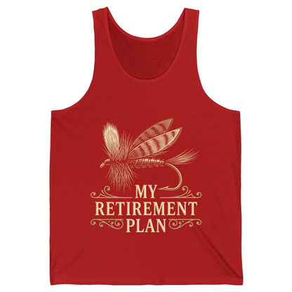 My Retirement Plan fly fishing Tank Top Red product mockup