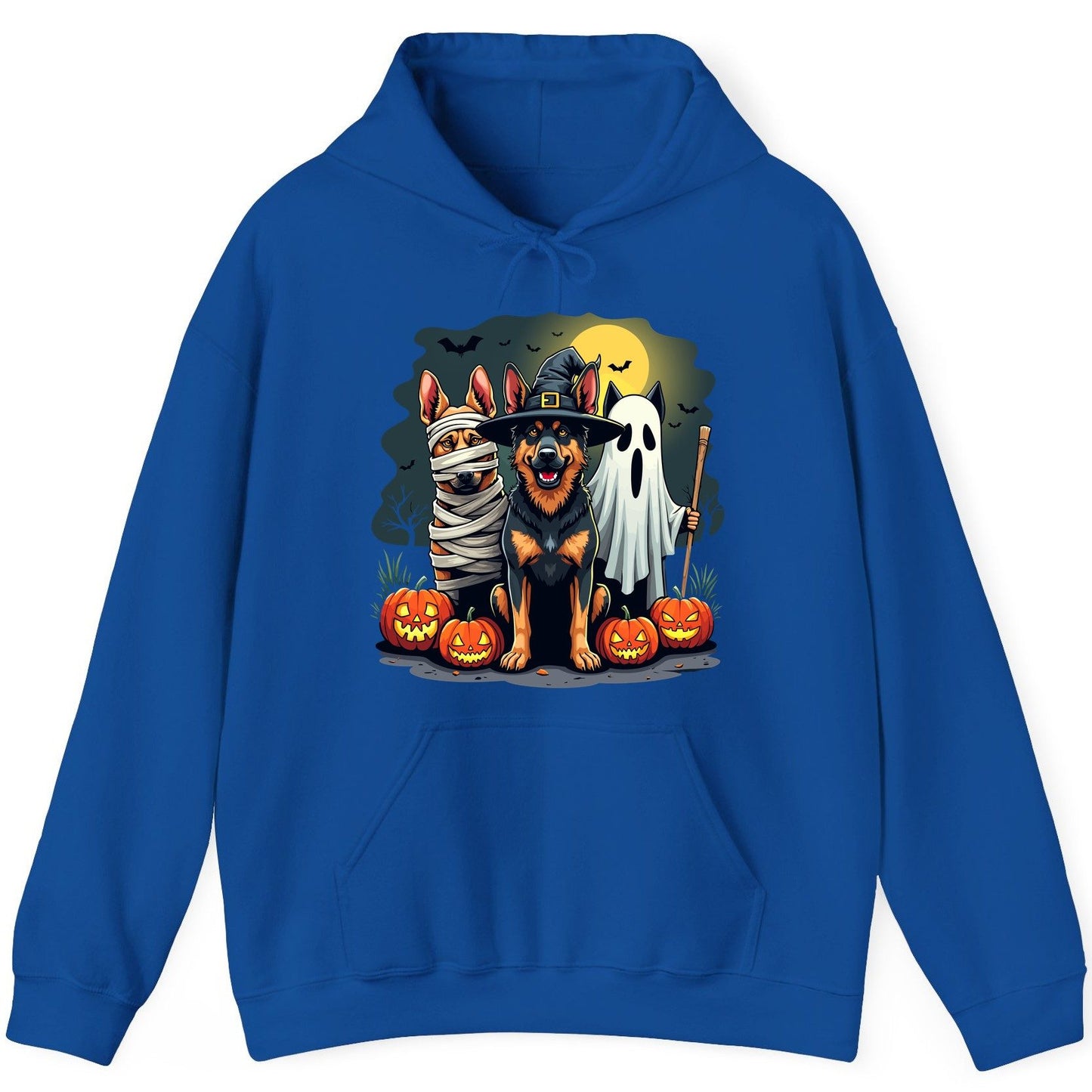 Halloween Dogs in Costumes Halloween dogs Hoodie Royal product mockup