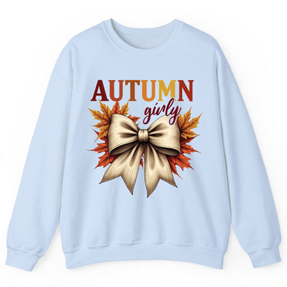 Autumn Girly autumn Sweatshirt Light Blue product mockup