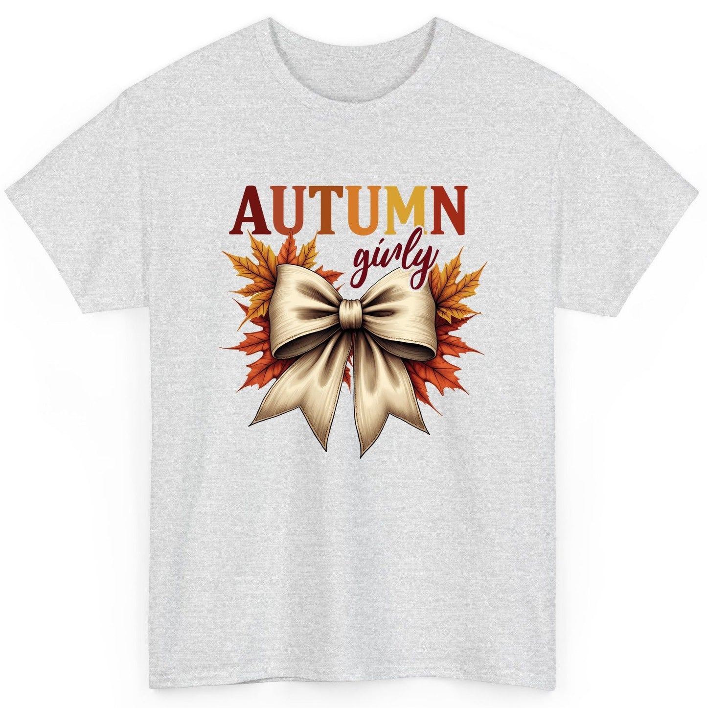 Autumn Girly autumn T-Shirt Ash product mockup